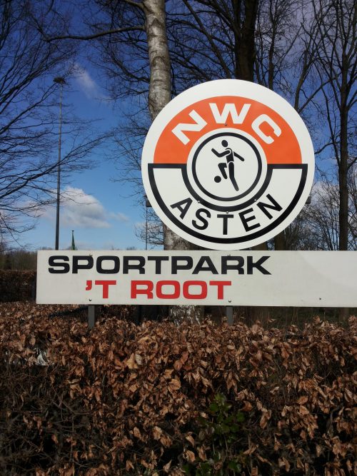 bord ingang sportpark