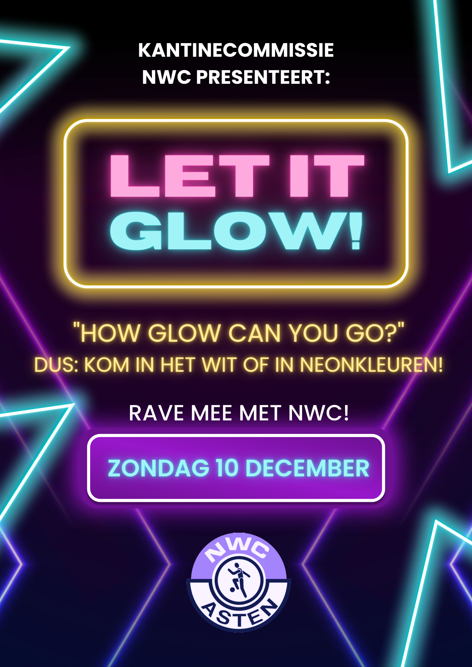 &quote;Let it Glow&quote; in de kantine op 10 december