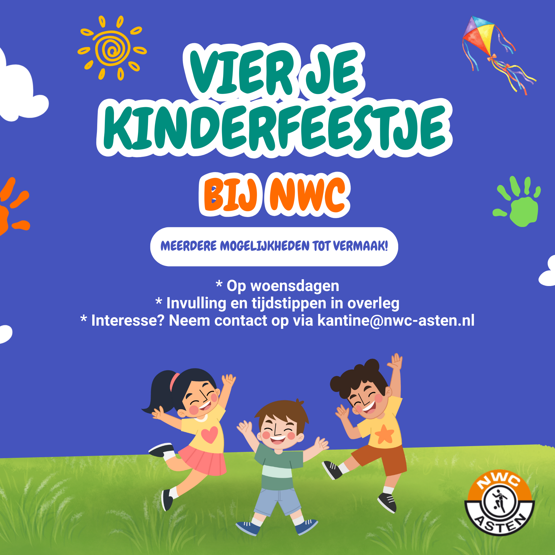 Vier je kinderfeestje bij NWC