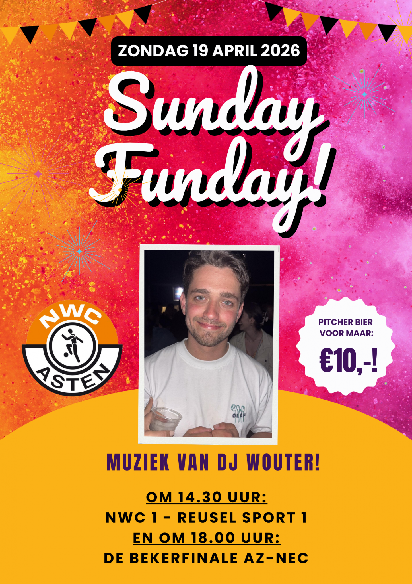 Sunday Funday op zondag 19 april
