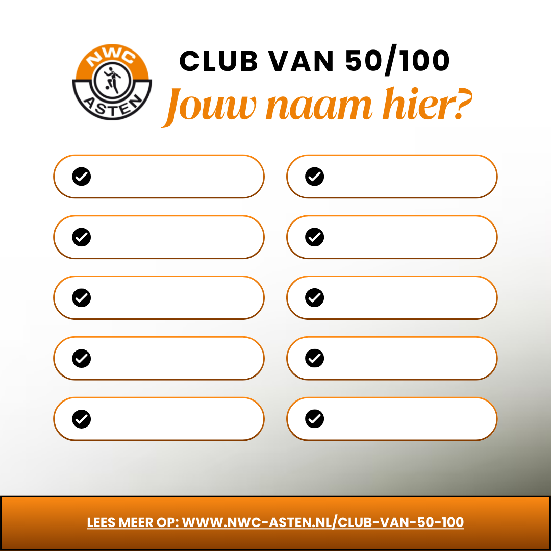 NWC introduceert vernieuwde &quote;Club van 50/100&quote;