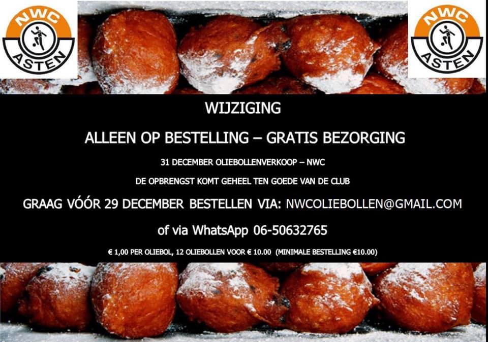 Verkoop oliebollen oudjaarsdag