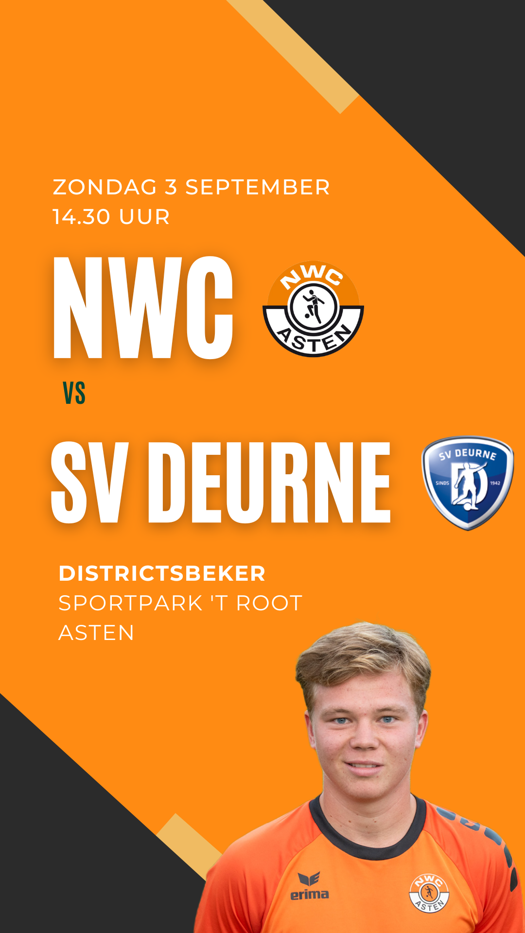 NWC en Deurne houden elkaar in evenwicht