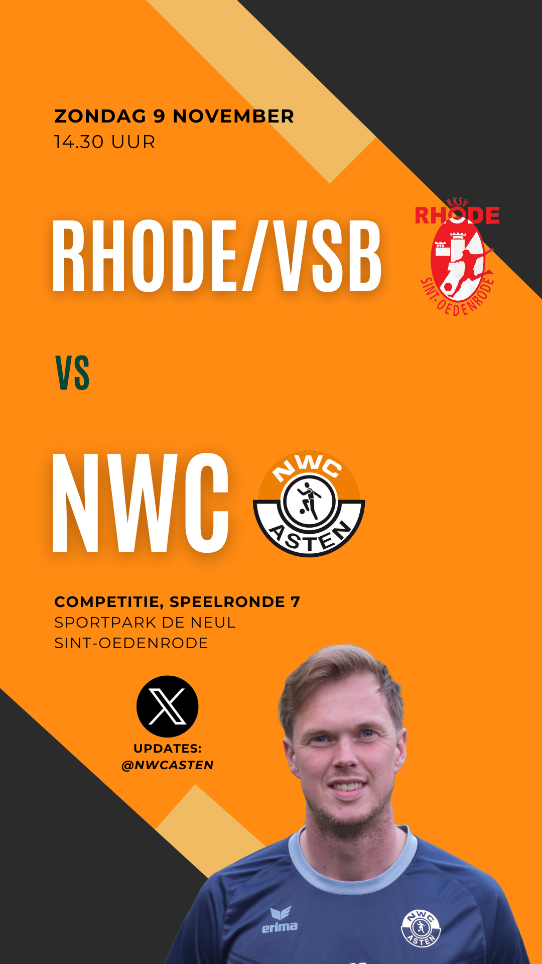 NWC zondag op bezoek bij Rhode/VSB