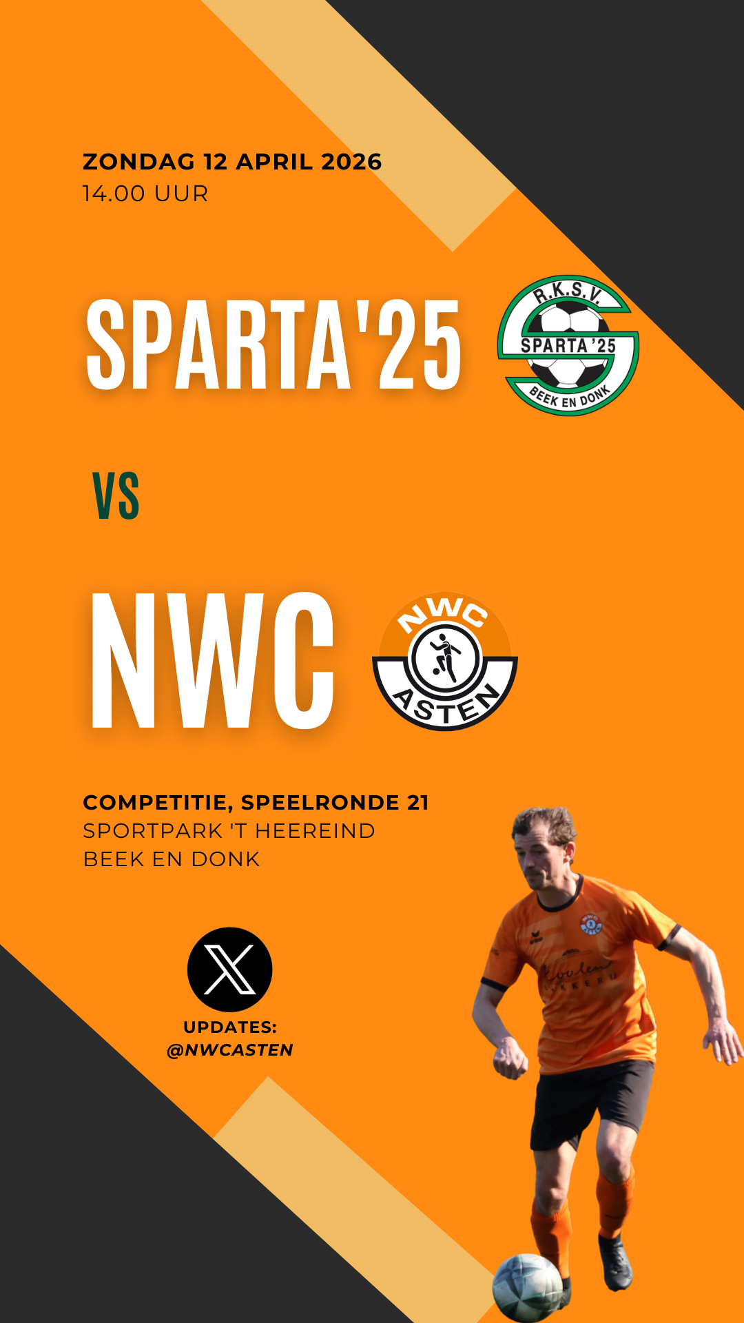 NWC wil zegereeks vervolgen tegen Sparta'25