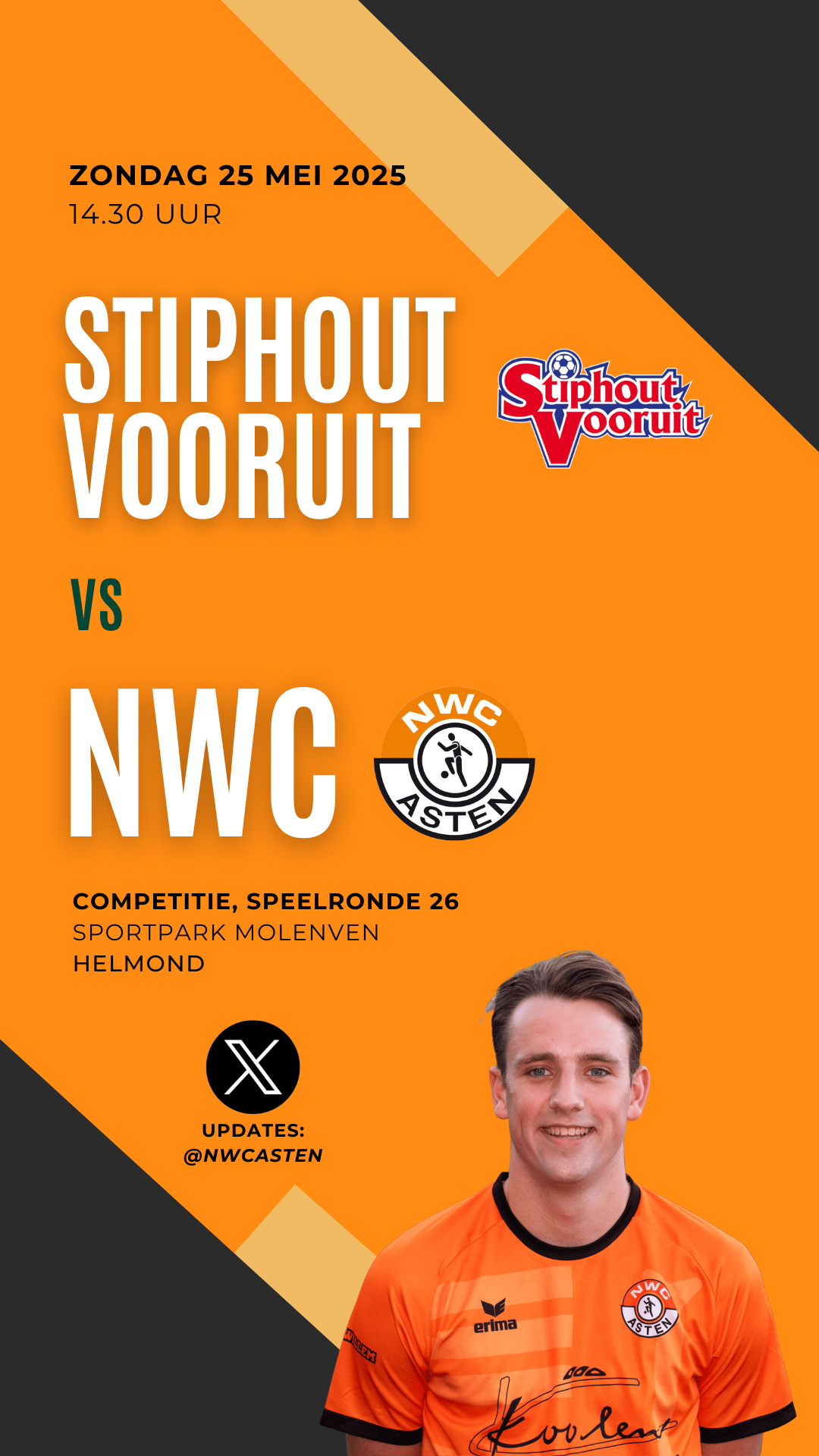 NWC sluit seizoen af tegen Stiphout Vooruit