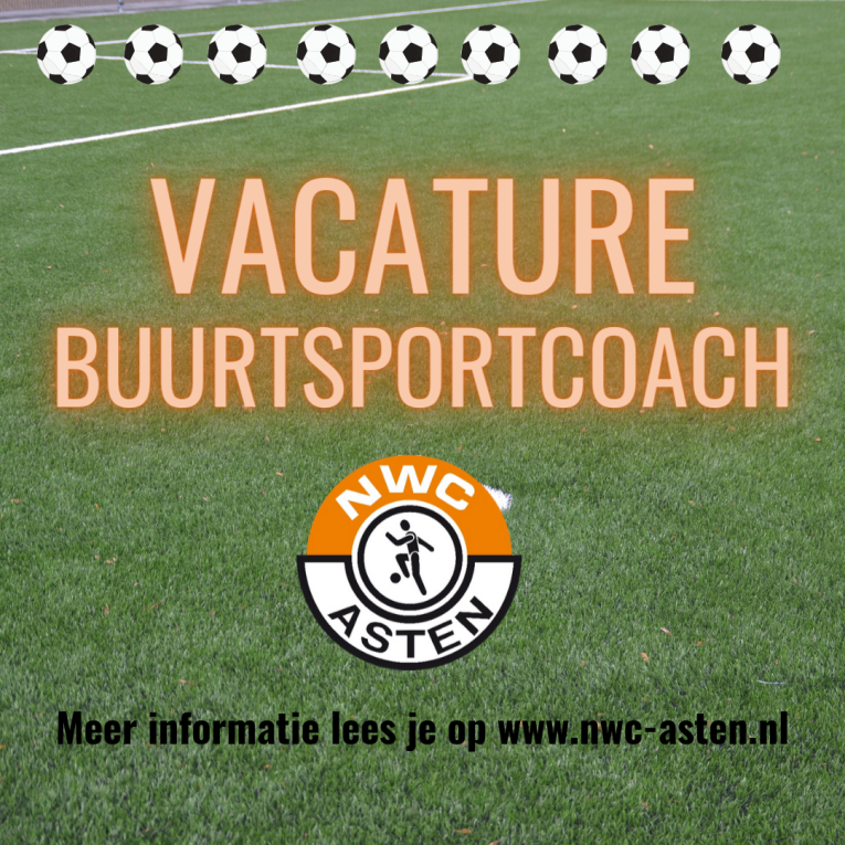 Vacature Buurtsportcoach NWC Asten (24 uur p/week)