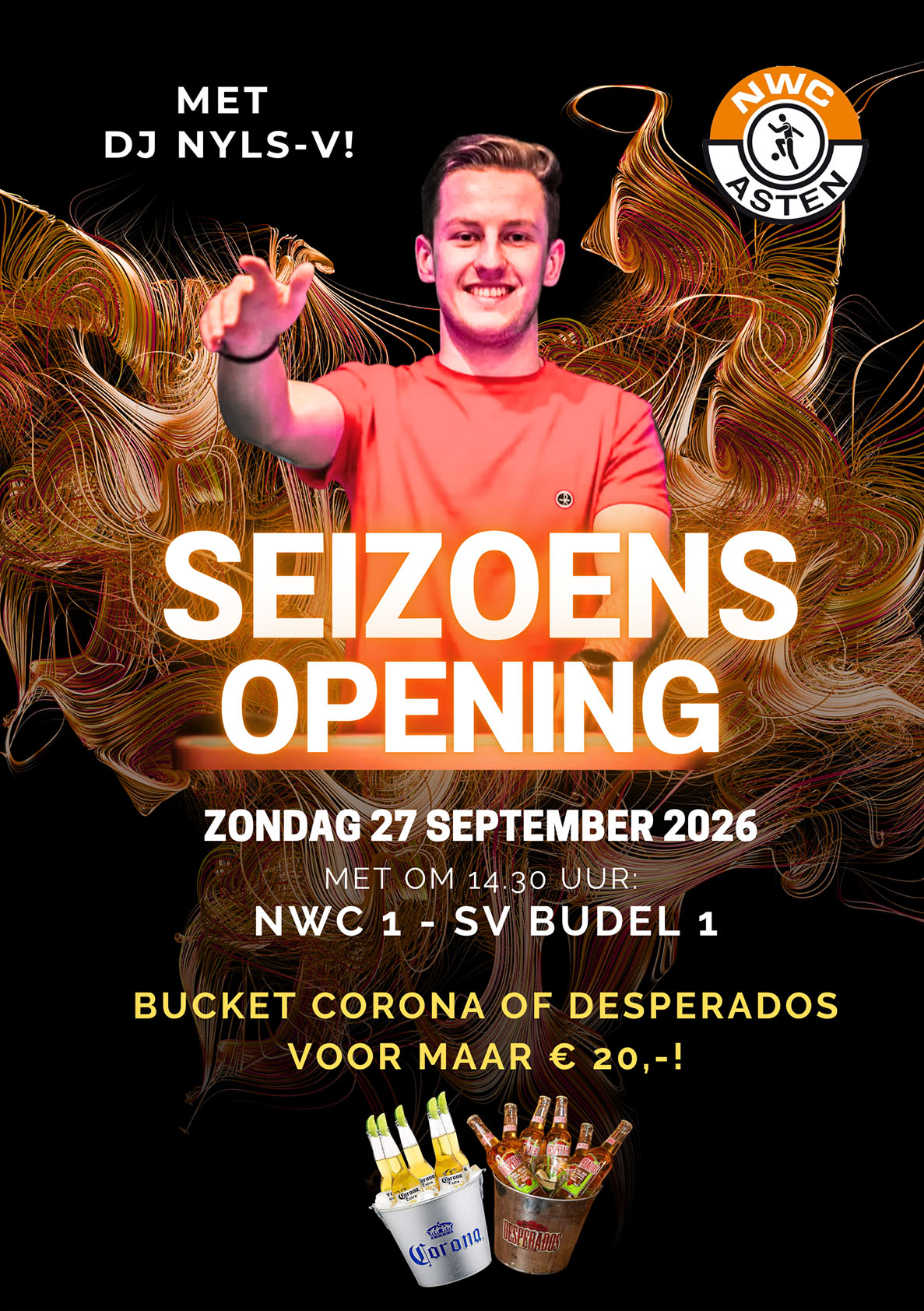 Seizoensopening op zondag 27 september 2026